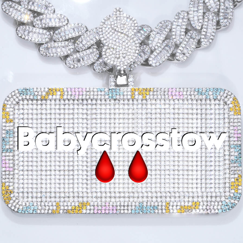 CUSTOM LETTER NECKLACE 3D COLORFUL SQUARE