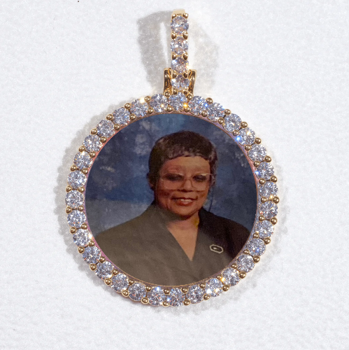 3D CIRCLE CUSTOM PICTURE PENDANT SMALL SIZE