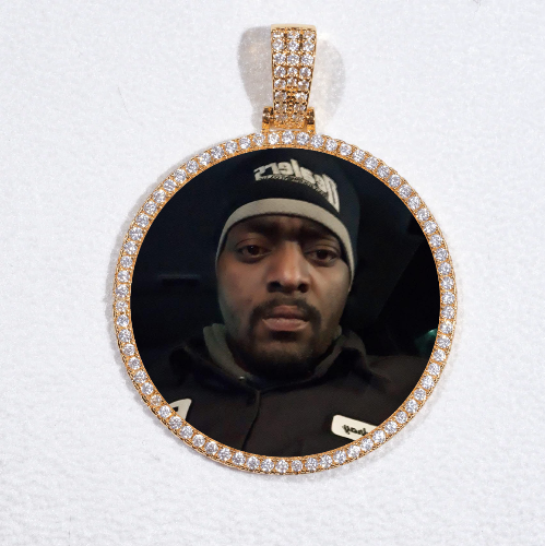 MEDIUM 3D CIRCLE CUSTOM PICTURE PENDANT