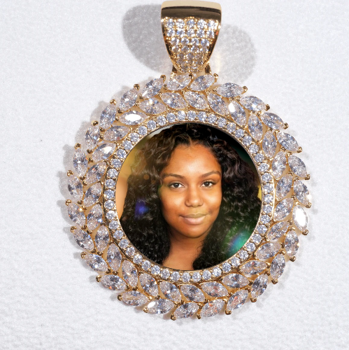 Large 3D Wheat Ear Custom Picture Pendant