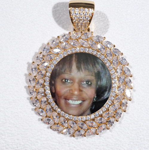 Large 3D Wheat Ear Custom Picture Pendant