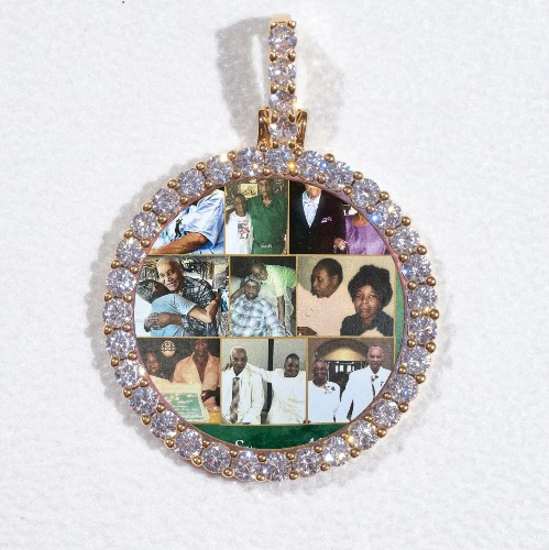 3D CIRCLE CUSTOM PICTURE PENDANT SMALL SIZE