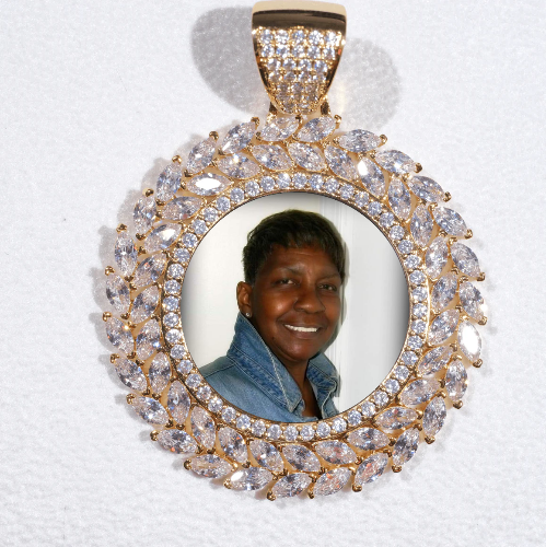 Large 3D Wheat Ear Custom Picture Pendant