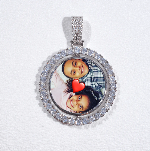 3D Spinning 2-Faced Custom Picture Pendant