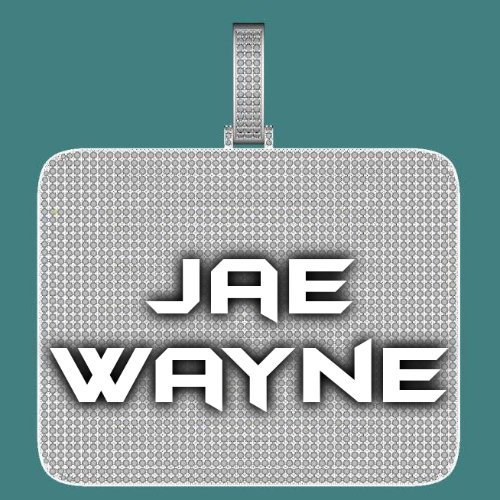 CUSTOM LETTER NECKLACE 3D BIG SQUARE