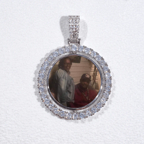 3D Spinning 2-Faced Custom Picture Pendant