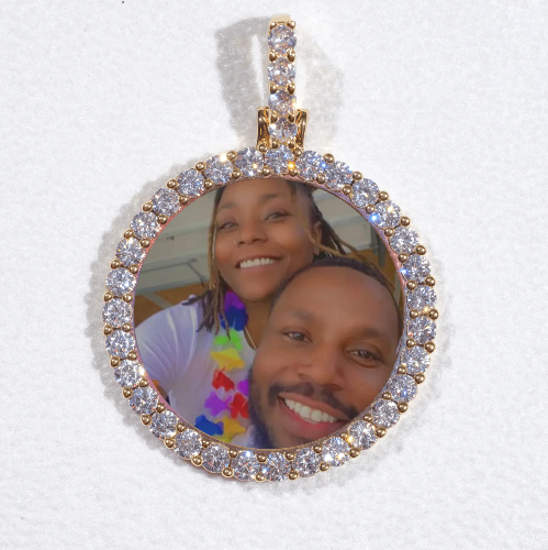 3D CIRCLE CUSTOM PICTURE PENDANT SMALL SIZE