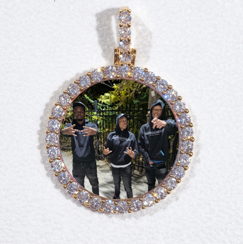3D CIRCLE CUSTOM PICTURE PENDANT SMALL SIZE
