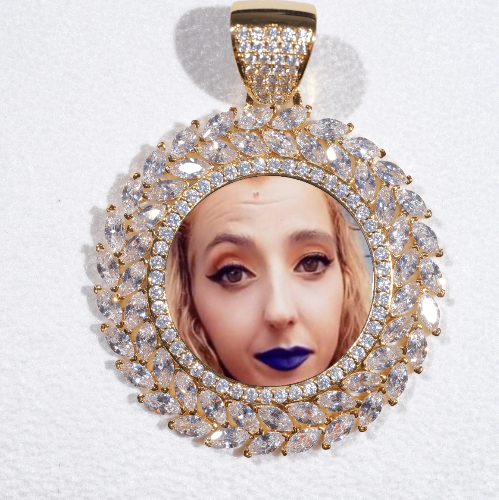 Large 3D Wheat Ear Custom Picture Pendant