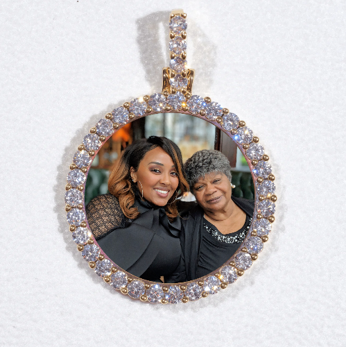 3D CIRCLE CUSTOM PICTURE PENDANT SMALL SIZE