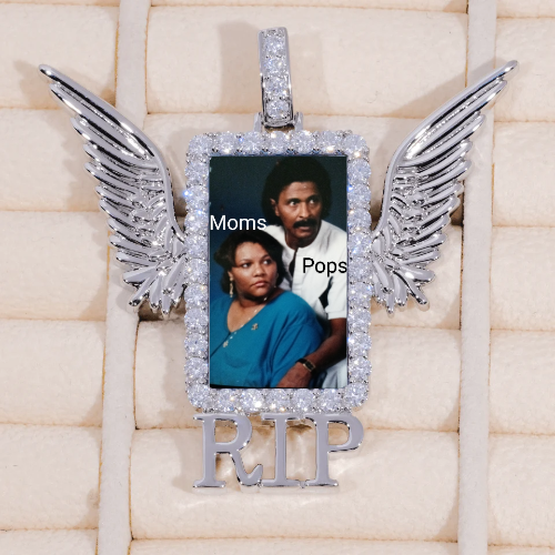 RIP WING 3D CUSTOM PICTURE PENDANT