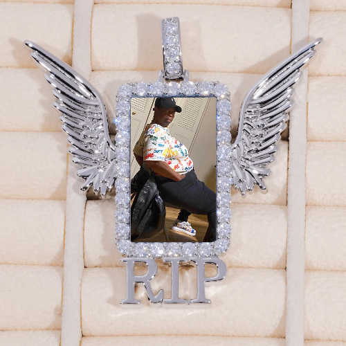 RIP WING 3D CUSTOM PICTURE PENDANT