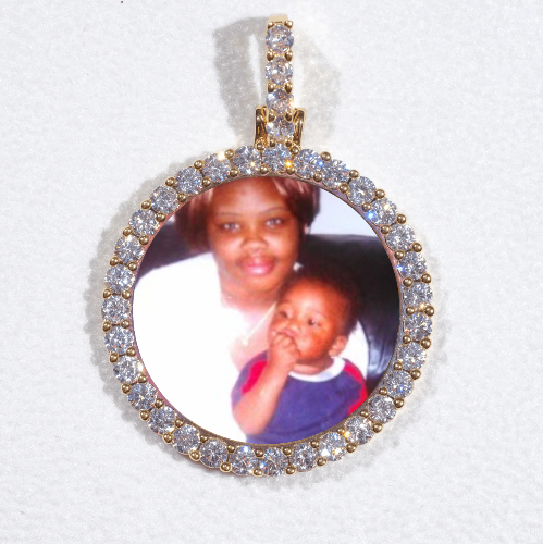 3D CIRCLE CUSTOM PICTURE PENDANT SMALL SIZE