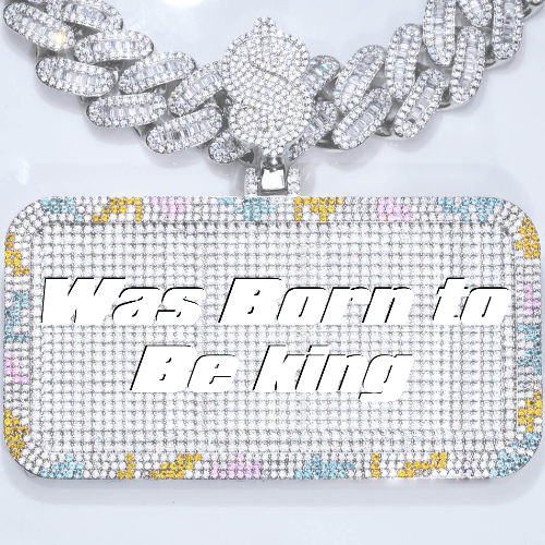 CUSTOM LETTER NECKLACE 3D COLORFUL SQUARE