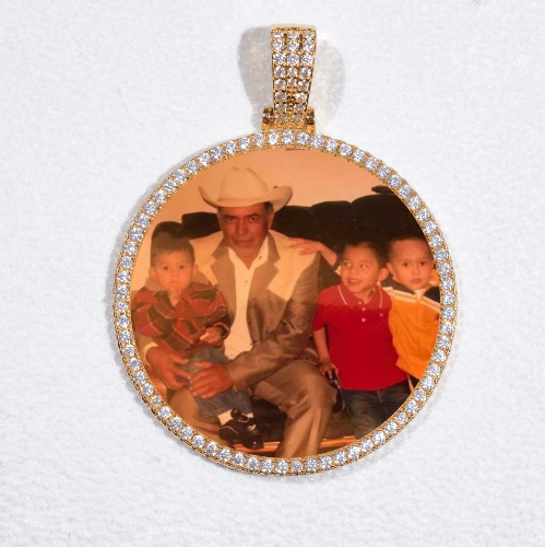 MEDIUM 3D CIRCLE CUSTOM PICTURE PENDANT