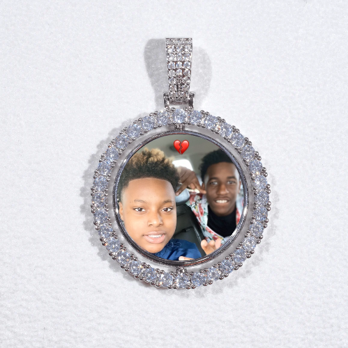 3D Spinning 2-Faced Custom Picture Pendant