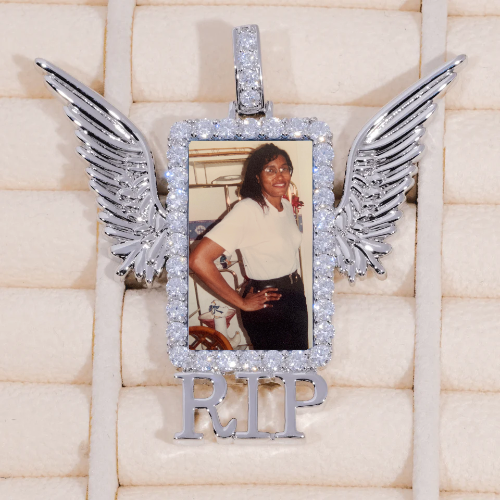 RIP WING 3D CUSTOM PICTURE PENDANT