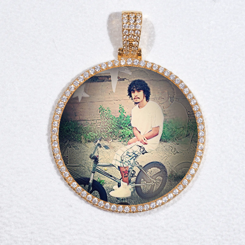 MEDIUM 3D CIRCLE CUSTOM PICTURE PENDANT