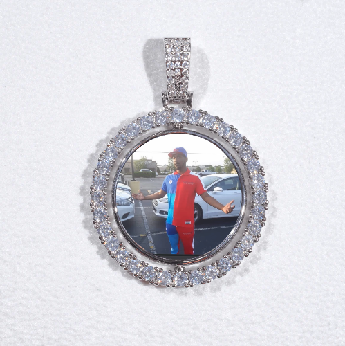 3D Spinning 2-Faced Custom Picture Pendant
