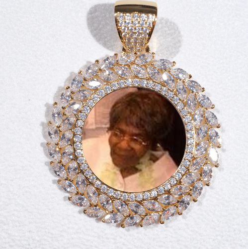 Large 3D Wheat Ear Custom Picture Pendant