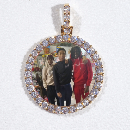 3D CIRCLE CUSTOM PICTURE PENDANT SMALL SIZE