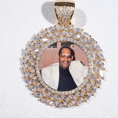 Large 3D Wheat Ear Custom Picture Pendant