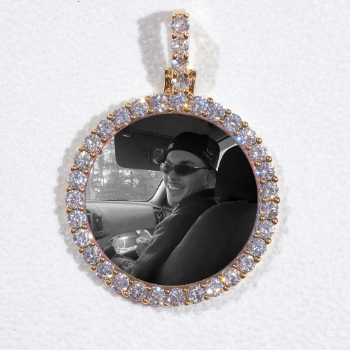 3D CIRCLE CUSTOM PICTURE PENDANT SMALL SIZE