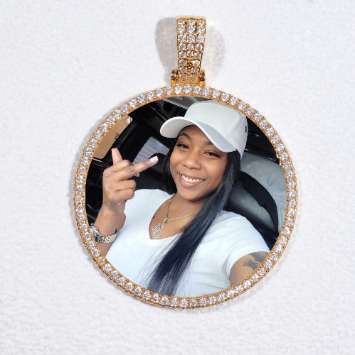 MEDIUM 3D CIRCLE CUSTOM PICTURE PENDANT
