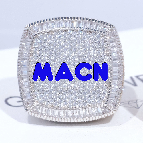 CUSTOM LETTER 3D ICED RING