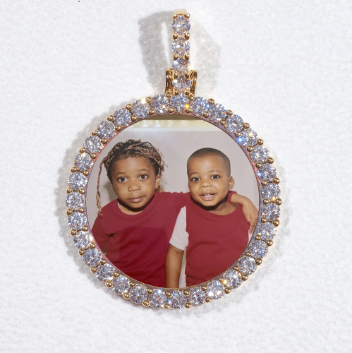 3D CIRCLE CUSTOM PICTURE PENDANT SMALL SIZE