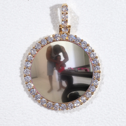 3D CIRCLE CUSTOM PICTURE PENDANT SMALL SIZE