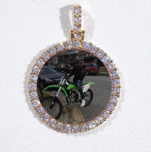 3D CIRCLE CUSTOM PICTURE PENDANT SMALL SIZE