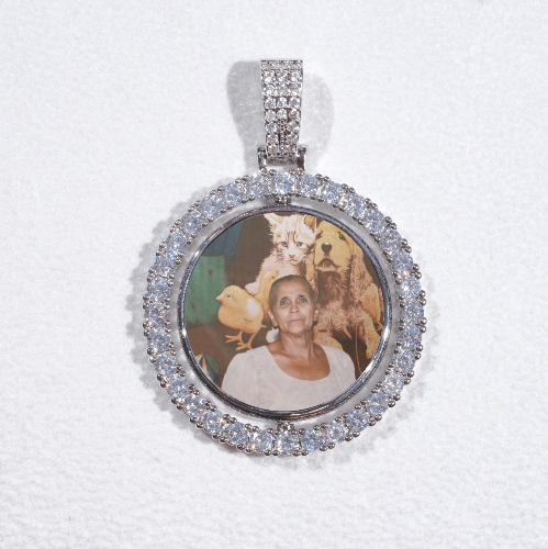 3D Spinning 2-Faced Custom Picture Pendant