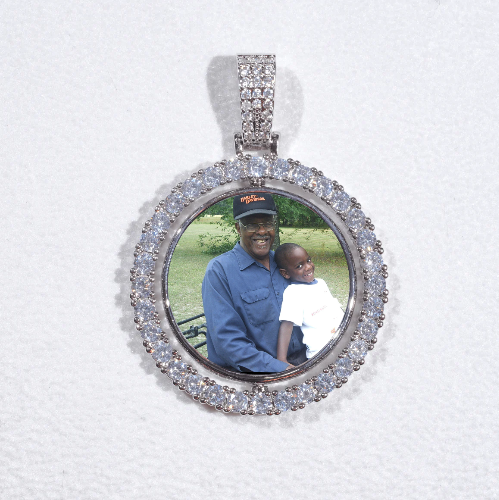 3D Spinning 2-Faced Custom Picture Pendant