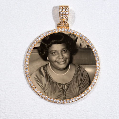 MEDIUM 3D CIRCLE CUSTOM PICTURE PENDANT