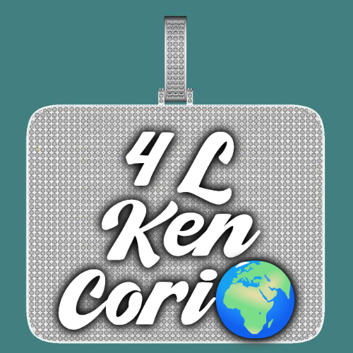 CUSTOM LETTER NECKLACE 3D BIG SQUARE