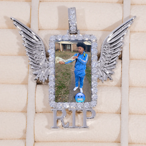 RIP WING 3D CUSTOM PICTURE PENDANT