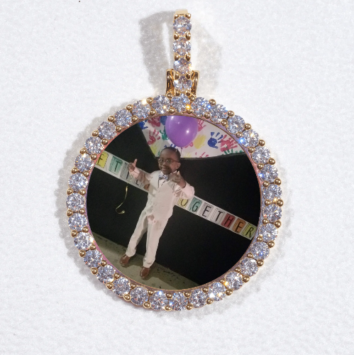 3D CIRCLE CUSTOM PICTURE PENDANT SMALL SIZE