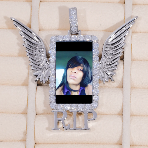 RIP WING 3D CUSTOM PICTURE PENDANT