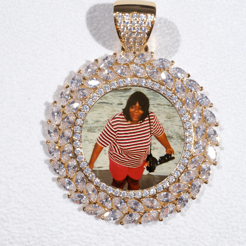 Large 3D Wheat Ear Custom Picture Pendant
