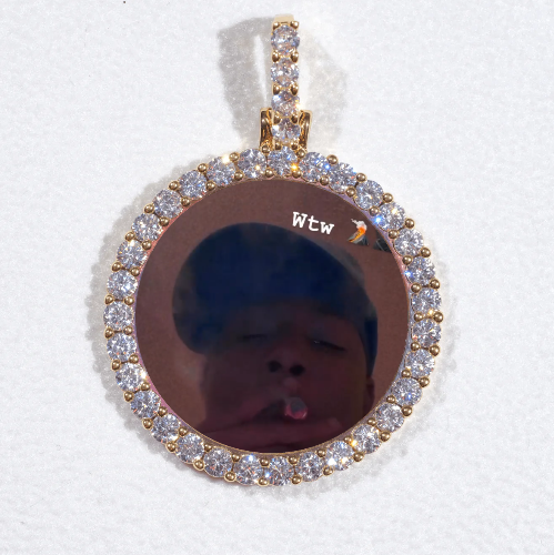 3D CIRCLE CUSTOM PICTURE PENDANT SMALL SIZE
