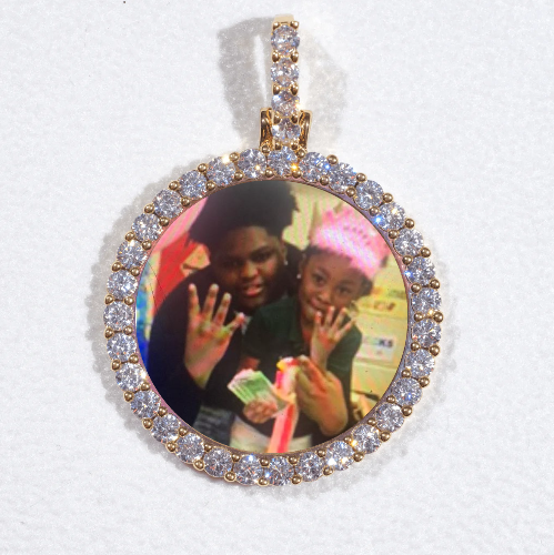 3D CIRCLE CUSTOM PICTURE PENDANT SMALL SIZE