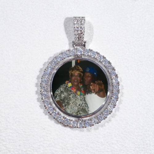 3D Spinning 2-Faced Custom Picture Pendant