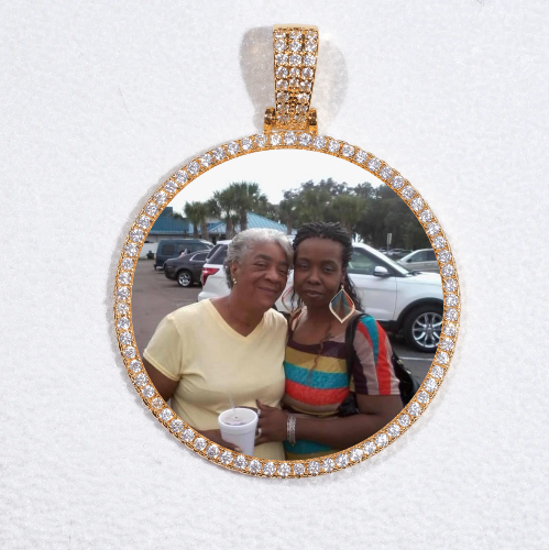 MEDIUM 3D CIRCLE CUSTOM PICTURE PENDANT