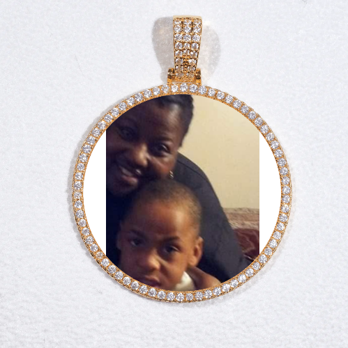 MEDIUM 3D CIRCLE CUSTOM PICTURE PENDANT