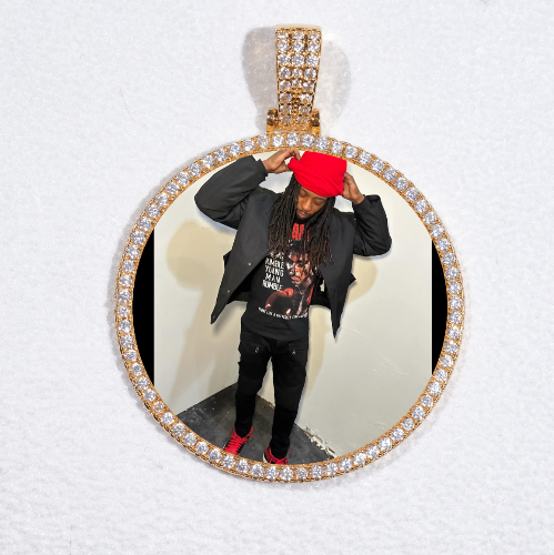 MEDIUM 3D CIRCLE CUSTOM PICTURE PENDANT