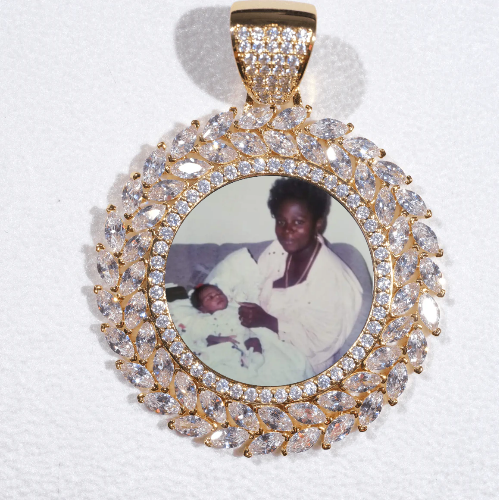 Large 3D Wheat Ear Custom Picture Pendant