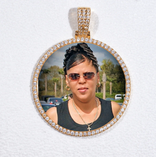 MEDIUM 3D CIRCLE CUSTOM PICTURE PENDANT
