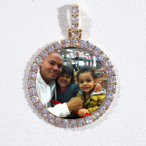 3D CIRCLE CUSTOM PICTURE PENDANT SMALL SIZE