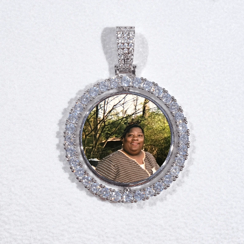 3D Spinning 2-Faced Custom Picture Pendant